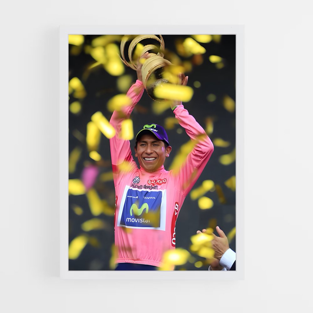 Poster Victoire de Nairo – affiche Cyclisme (vue 3)